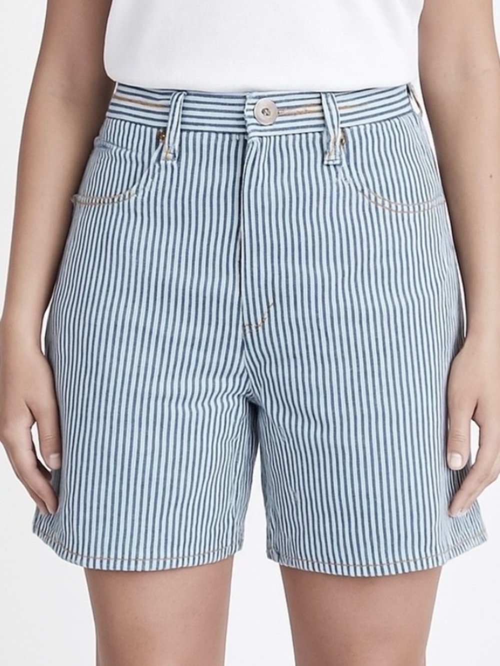 Vintage pinstripe denim Jorts!!!
